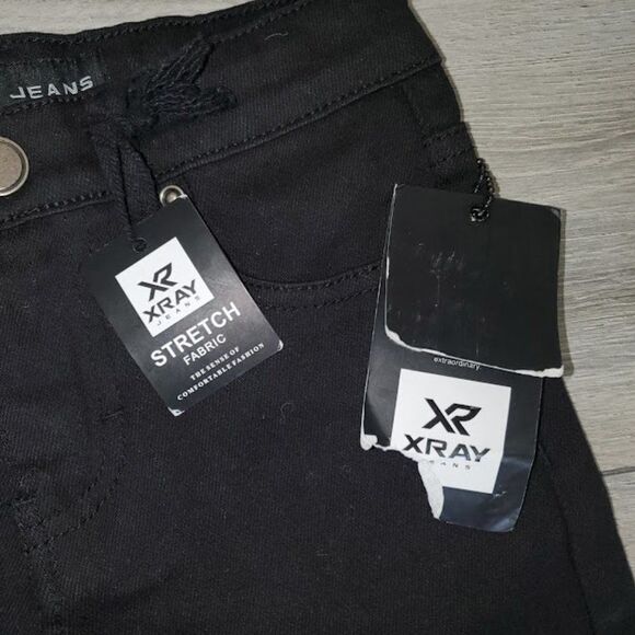 X-Ray boys Black Casual Straight Leg Comfort Jeans Size 6 - Picture 3 of 4